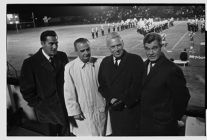 Group of men at a football game 